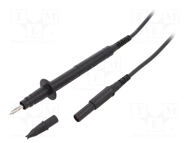 Test lead; 16A; probe tip x2,angular banana plug 4mm x2; Len: 1m SCHÜTZINGER SPL7347NI1100-SW