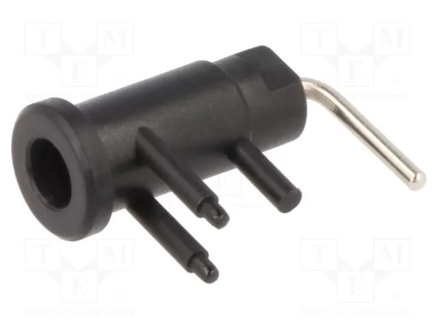 Connector: 2mm banana; socket; 10A; 600V; 19.5mm; black; insulated SCHÜTZINGER SEB3402NI10-SW