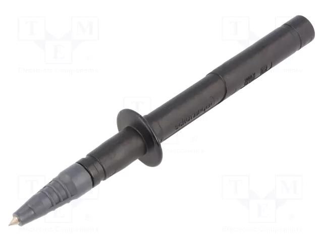 Measuring tip; 32A; 1kVDC; black; Socket size: 4mm; 20mΩ; L: 133mm SCHÜTZINGER SPS7030NI-SW