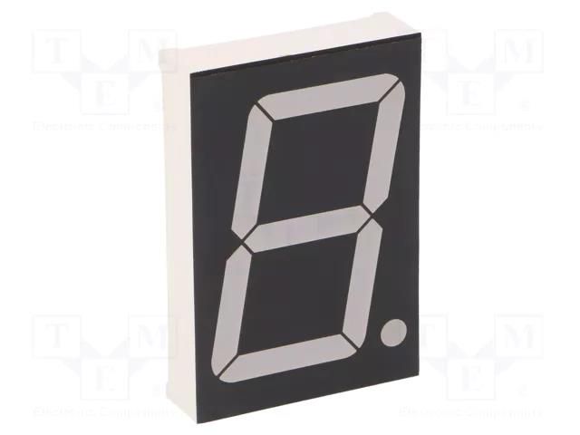 Display: LED; 7-segment; 45mm; 1.8"; No.char: 1; red; 45÷90mcd LUCKYLIGHT KW1-1808CVB