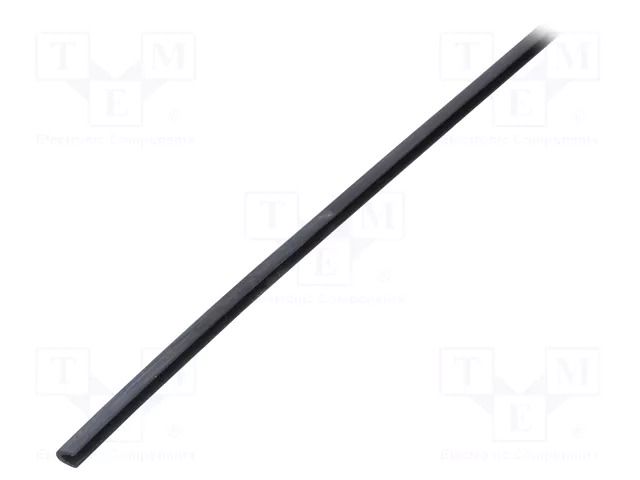Hole and edge shield; polyolefine; L: 1.2m; black; H: 8.8mm; glued TE Connectivity RAYRIM-NR8-0-STK