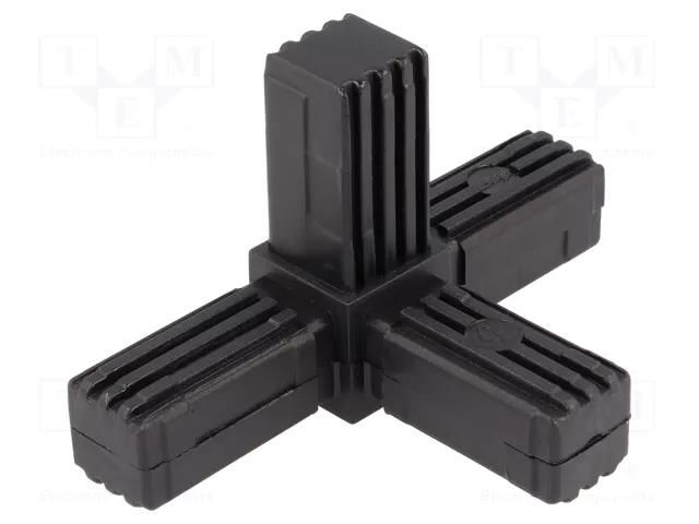 Mounting coupler; for profiles; polyamide; -30÷100°C; I: 56mm ELESA+GANTER STC.20-3A-4W-C9