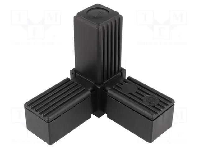 Mounting coupler; for profiles; polyamide; -30÷100°C; I: 77mm ELESA+GANTER STC.30-3A-3W-C9