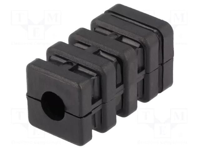 Mounting coupler; for profiles; Mat: polyamide; Int.thread: M8 ELESA+GANTER STE.25X1.5-M8