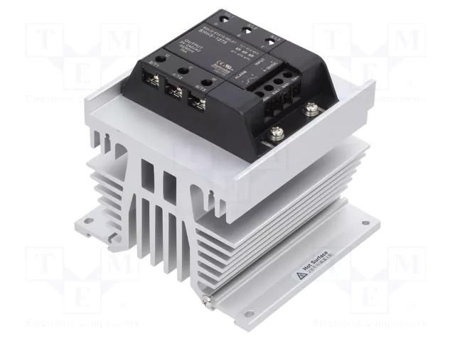Relay: solid state; 75A; Uswitch: 24÷240VAC; 3-phase; on panel AUTONICS SRH3-1275