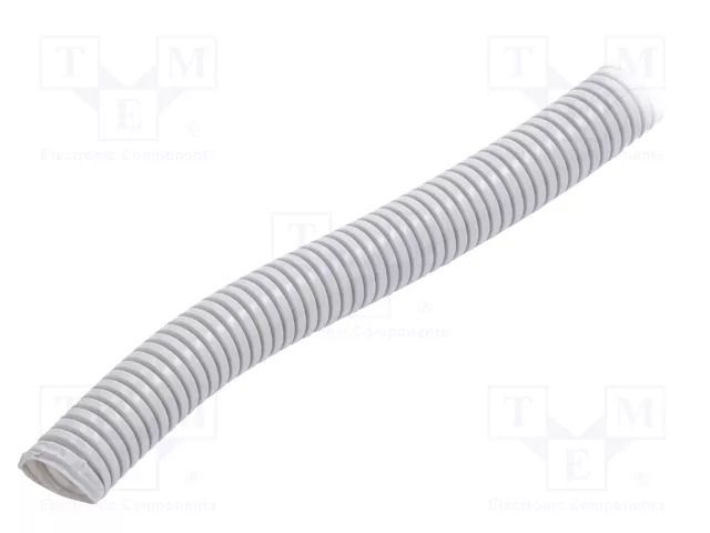 Protective tube; Size: 20; grey; L: 25m; RKGL; Øint: 14.9mm; -5÷60°C AKS ZIELONKA RKGL-20-25M/GY