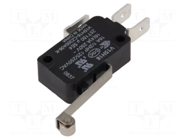 Microswitch SNAP ACTION; 16A/250VAC; with lever (with roller) HONEYWELL V15H16-CZ300A06-K