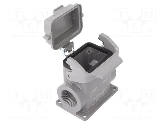 Enclosure for connectors: HDC; size 6B; Han® B; IP65; with latch HARTING 09300060297