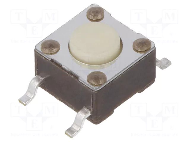 Microswitch TACT; SPST-NO; Pos: 2; 0.05A/24VDC; SMT; none; 2.55N TE Connectivity 2-1437565-8