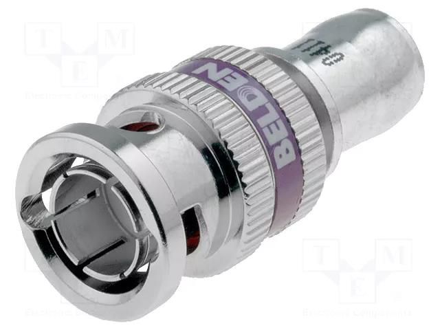 Connector: BNC; plug; male; with locking collar; 75Ω; B1855A BELDEN 1855ABHDL