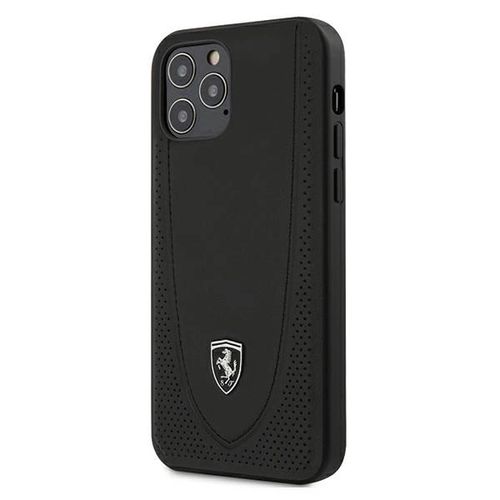 Ferrari FEOGOHCP12MBK iPhone 12/12 Pro 6.1&quot; black/black hardcase Off Track Perforated, Ferrari 3700740479247