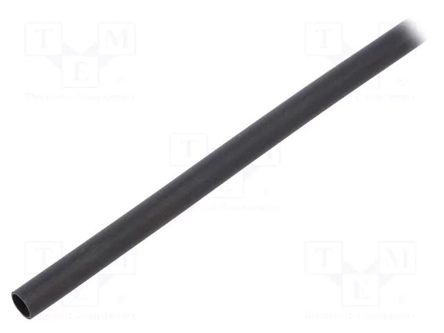 Heat shrink sleeve; dual wall,glued; 4: 1; 4mm; L: 1.2m; black; HTAT TE Connectivity HTAT-4/1-0STK