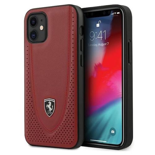 Ferrari FEOGOHCP12SRE iPhone 12 mini 5.4&quot; red/red hardcase Off Track Perforated, Ferrari 3700740479261 3700740479261