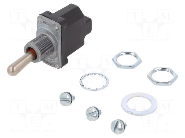 Switch: toggle; Pos: 2; SPDT; (ON)-ON; 6A/230VAC; 15A/28VDC; NT; IP67 HONEYWELL 1NT1-8