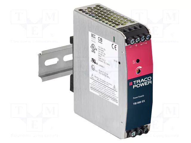 Power supply: switching; for DIN rail; 80W; 24VDC; 3.4A; 85÷264VAC TRACO POWER TIB080-124EX