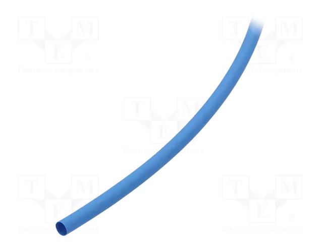 Heat shrink sleeve; thin walled; 3: 1; 6mm; L: 30m; blue; -55÷135°C HELLERMANNTYTON TF31-6/2BU30