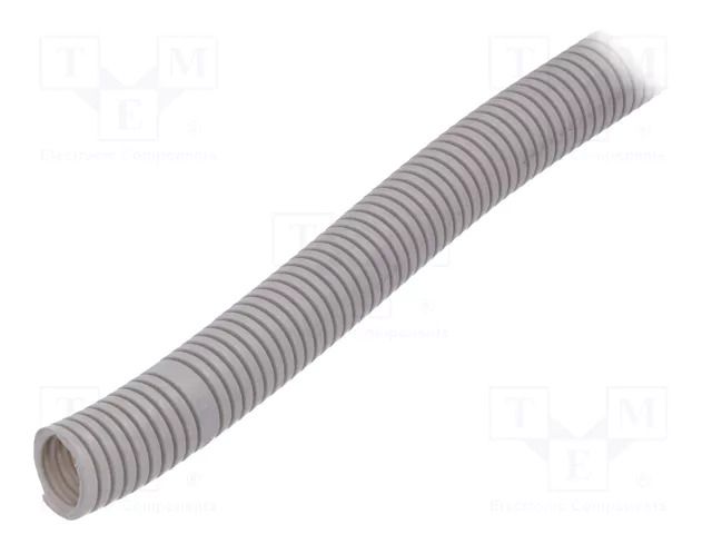 Protective tube; Size: 25; grey; L: 50m; RKGL; Øint: 19mm; -5÷60°C AKS ZIELONKA RKGL-25-50M/GY
