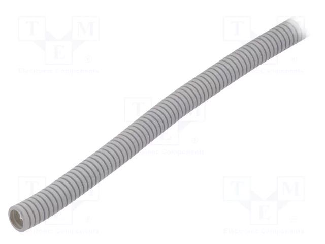 Protective tube; Size: 16; grey; L: 50m; RKGL; Øint: 11mm; -5÷60°C AKS ZIELONKA RKGL-16-50M/GY