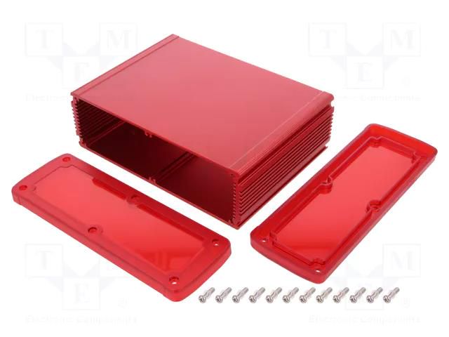 Enclosure: multipurpose; X: 177.6mm; Y: 129mm; Z: 61.1mm; aluminium GAINTA ALUG708RD120-IR