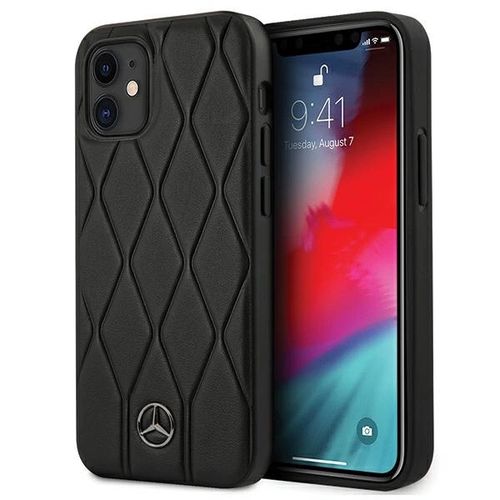 Mercedes Wave Line Case for iPhone 12 mini - Black, Mercedes 3700740484166 3700740484166