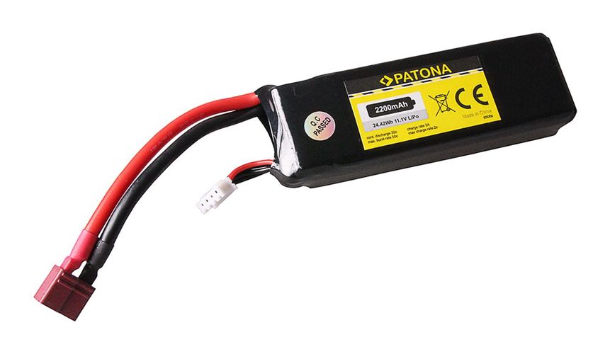  PATONA RC Battery 11,1V 2200mAh Dean Li-Polymer für Align T Rex 450, NIGHT VisionAi, PATONA 6506 4055655117661