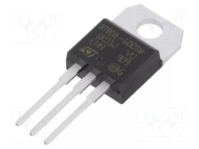 Triac; 600V; 8A; TO220AB; Igt: 10mA; logic level STMicroelectronics BTB08-600SWRG