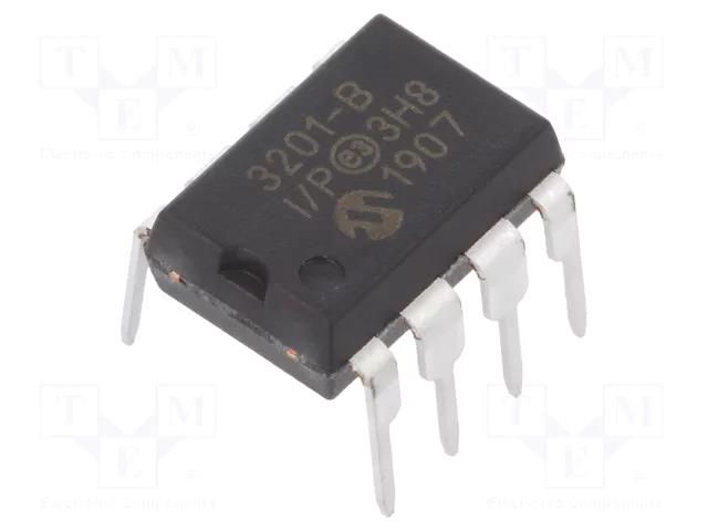 IC: A/D converter; Ch: 1; 12bit; 100ksps; 2.7÷5.5V; DIP8; tube MICROCHIP TECHNOLOGY MCP3201-BI/P