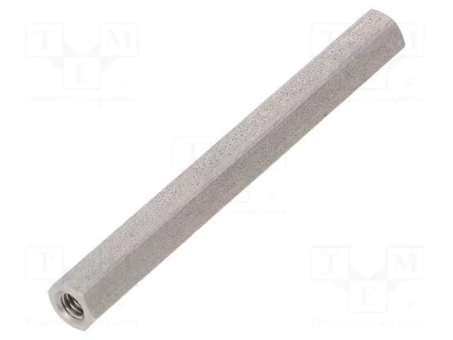 Screwed spacer sleeve; 65mm; Int.thread: M4; hexagonal DREMEC TFF-M4X65/DR146