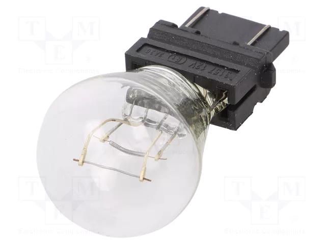 Filament lamp: automotive; W2,5x16q; transparent; 12V; 27/7W ELTA EB0180TB