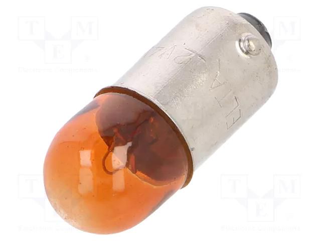 Filament lamp: automotive; BA9S; orange; 12V; 4W; VISIONPRO ELTA EB0198TB