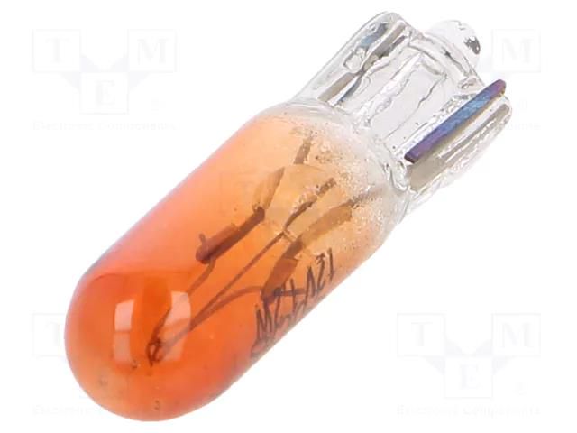 Filament lamp: automotive; W2x4.6d; orange; 12V; 1.2W; VISIONPRO ELTA EB0300TB