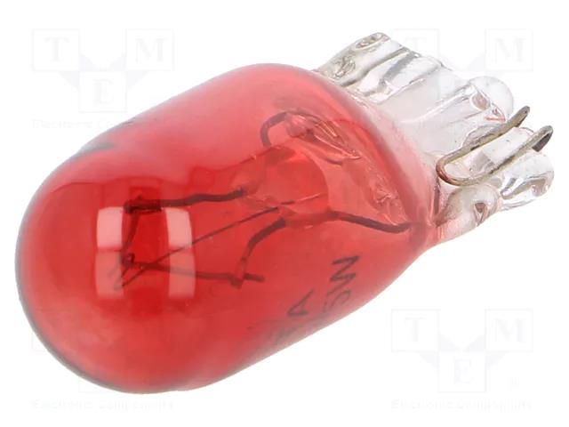 Filament lamp: automotive; W2,1x9,5d; red; 12V; 5W; VISIONPRO ELTA EB0493TB