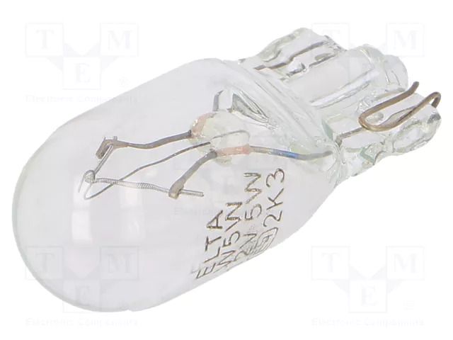 Filament lamp: automotive; W2,1x9,5d; transparent; 12V; 5W ELTA EB0501TB