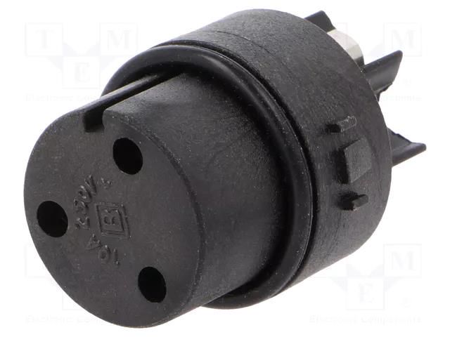 Connector: circular; female; PIN: 3; 10A; 250V; Mini Buccaneer; 1mm2 BULGIN SA3229