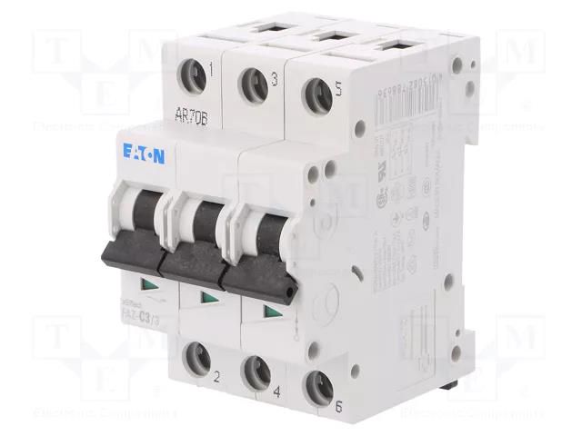 Circuit breaker; 230/400VAC; Inom: 3A; Poles: 3; Charact: C; 15kA EATON ELECTRIC FAZ-C3/3