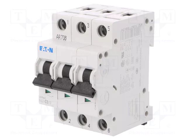 Circuit breaker; 230/400VAC; Inom: 3A; Poles: 3; Charact: C; 15kA EATON ELECTRIC FAZ-C3/3