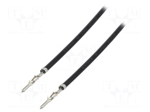 Cable with connectors; Standard .062" male,both sides; 22AWG MOLEX MX-79758-2025