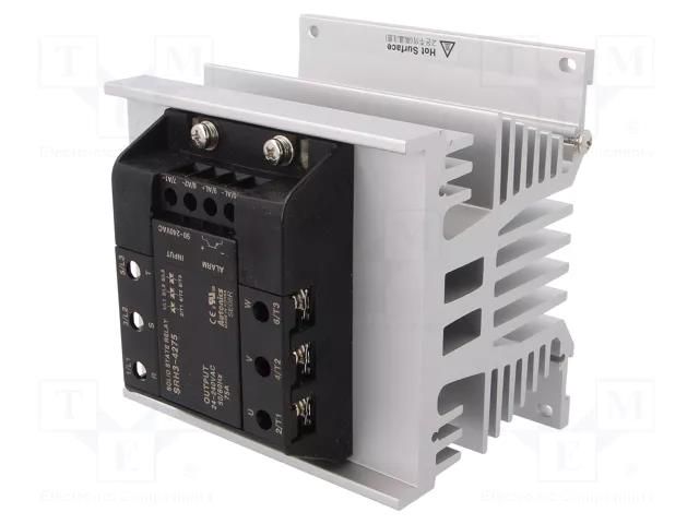 Relay: solid state; 75A; Uswitch: 24÷240VAC; 3-phase; on panel AUTONICS SRH3-4275