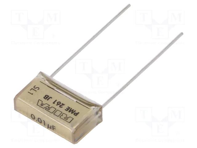 Capacitor: paper; 10nF; 500VAC; 15.2mm; ±10%; THT; PME261; 1000VDC KEMET PME261JB5100KR30