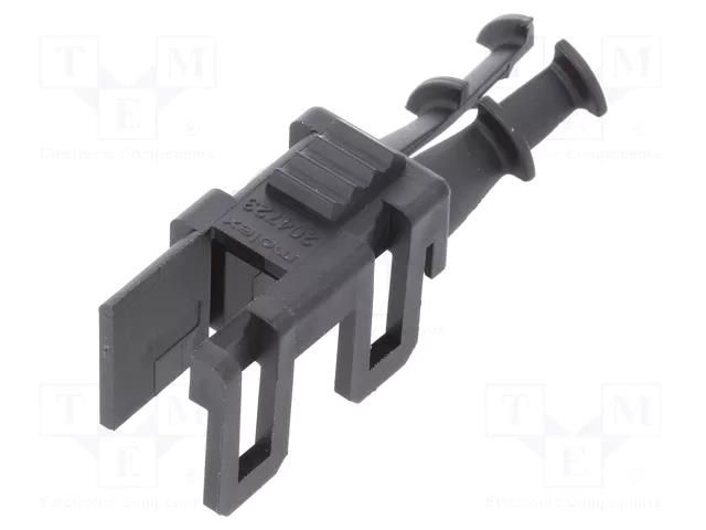 Cable hood and fastener; male,female; PIN: 2; 2x1; Mini-Fit Jr. MOLEX MX-204723-0002