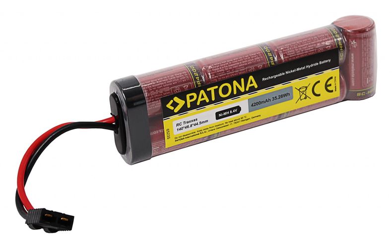 PATONA RC Battery 7,2V 3500mAh Tamiya Ni-MH for Tamiya RC Cars, PATONA 6523 4055655222921