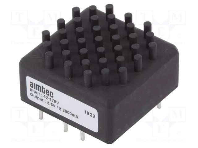 Converter: DC/DC; 20W; Uin: 42÷176VDC; Uout: 5VDC; Uout2: -5VDC AIMTEC AM20CWR-11005DZK