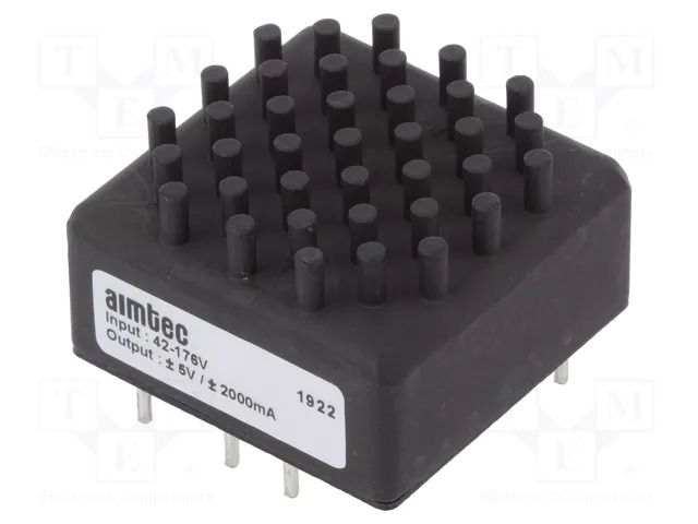 Converter: DC/DC; 20W; Uin: 42÷176VDC; Uout: 5VDC; Uout2: -5VDC AIMTEC AM20CWR-11005DZK