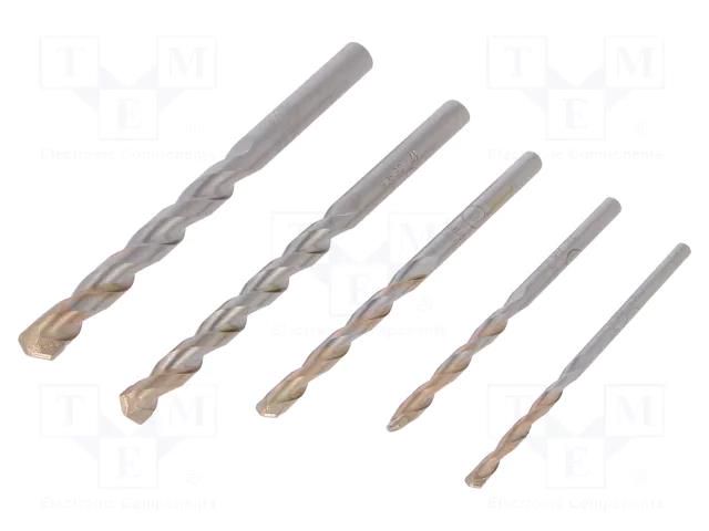 Drill set; for concrete; metal; Classic; concrete; 5pcs. METABO MTB.627180