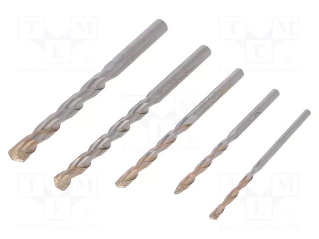 Drill set; for concrete; metal; Classic; concrete; 5pcs. METABO MTB.627180