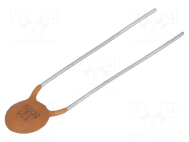 Capacitor: ceramic; 120pF; 500V; Y5P; ±10%; THT; 5mm SR PASSIVES CC-121/500