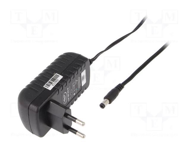 Power supply: switching; mains,plug-in; 9VDC; 2A; 18W; Out: 5,5/2,1 CELLEVIA POWER CLW-1809-W2E-EB