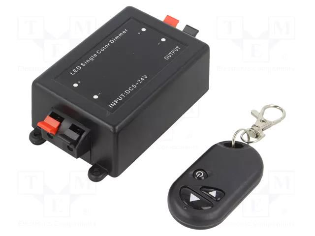 LED controller; dimming function; Ch: 1; 8A; black; -20÷40°C OPTOFLASH CTR-MONO-8A-01