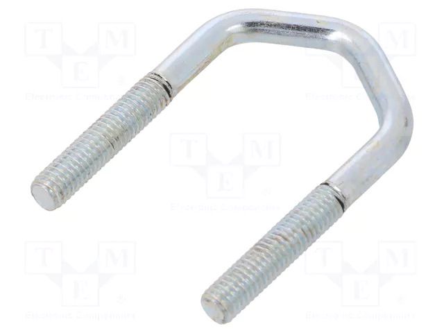 U-bolt; D; 1; steel; zinc; Thread len: 30mm; for antenna fixing DROMET D-CBTD.6.28