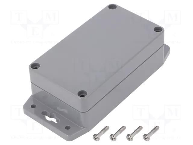 Enclosure: multipurpose; X: 65mm; Y: 115mm; Z: 40mm; ABS; dark grey GAINTA G304MF-IP67